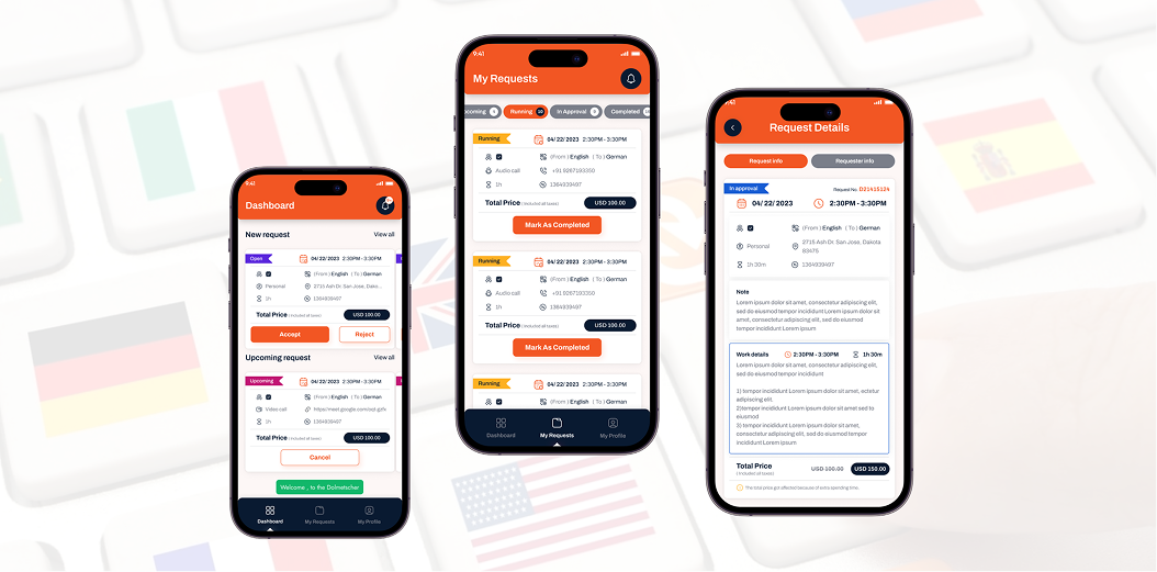 Translation Request Management for Interpreters