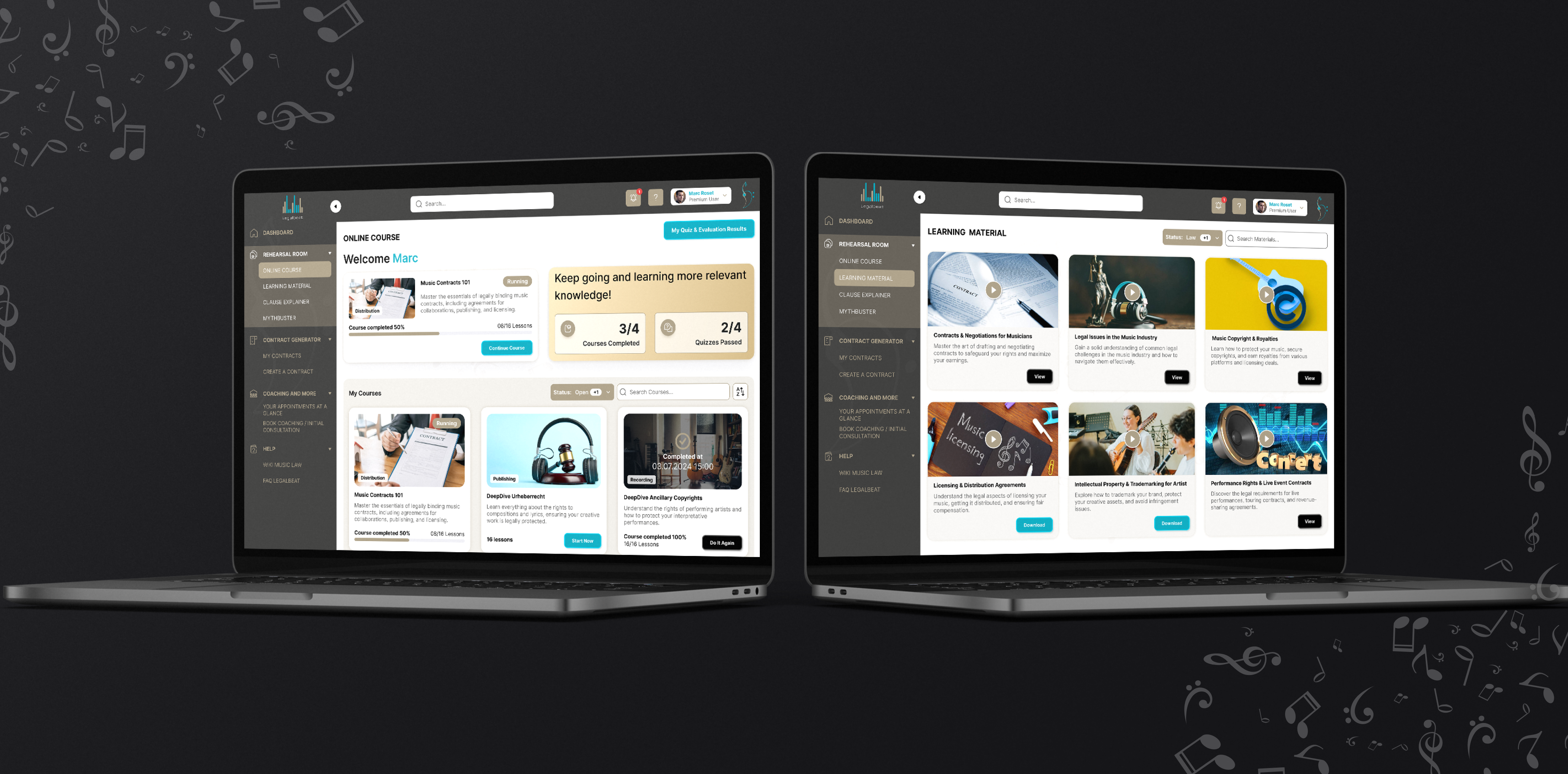 Online Courses with Multiple Modules