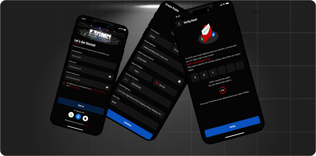 User registration and profile management