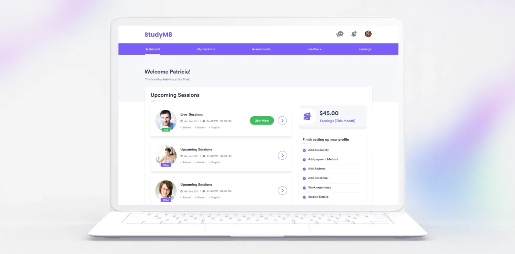 Tutor Search and Session Booking